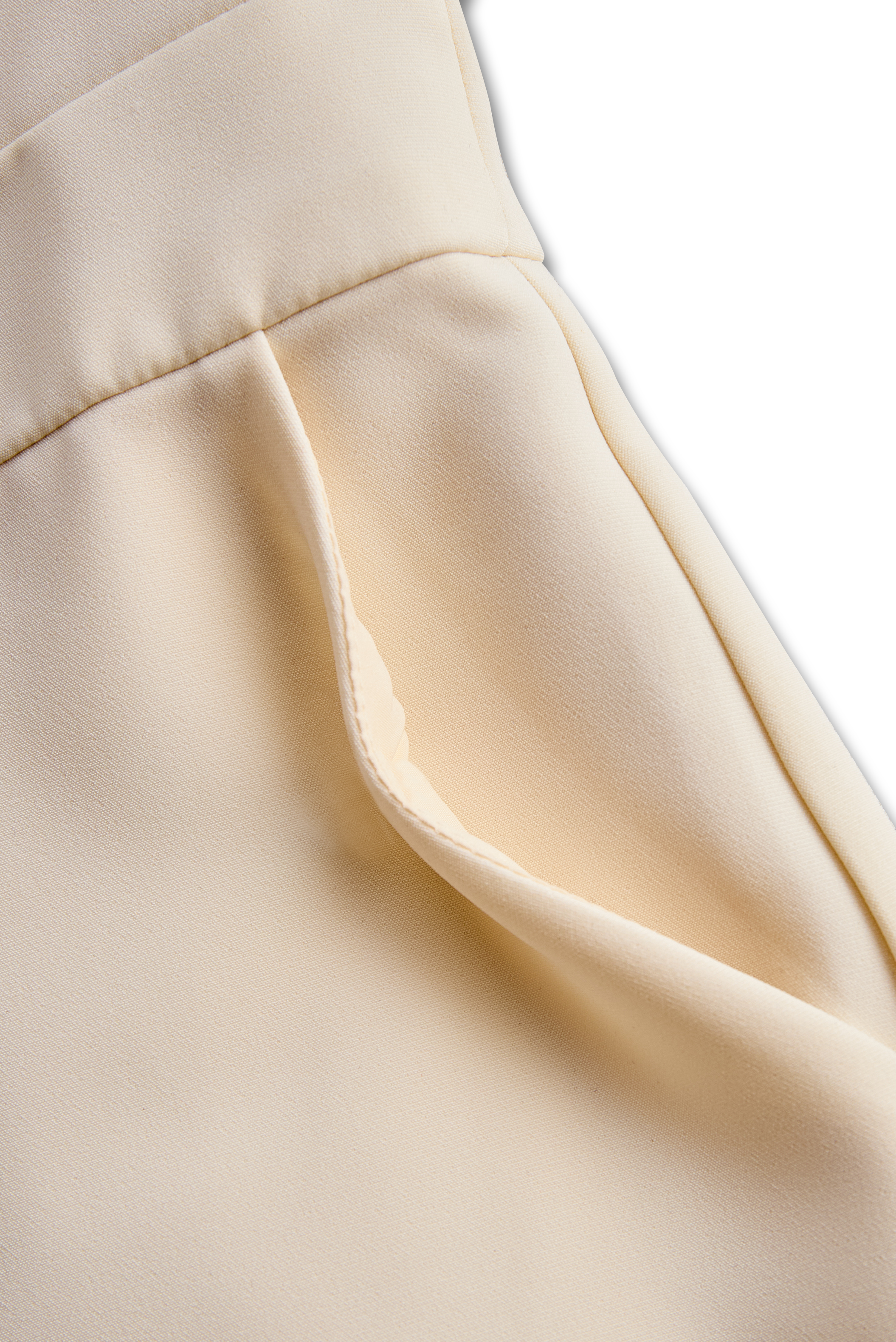 White Sleeveless Blazer Romper With Gold Trim | Elegant Women's Dress