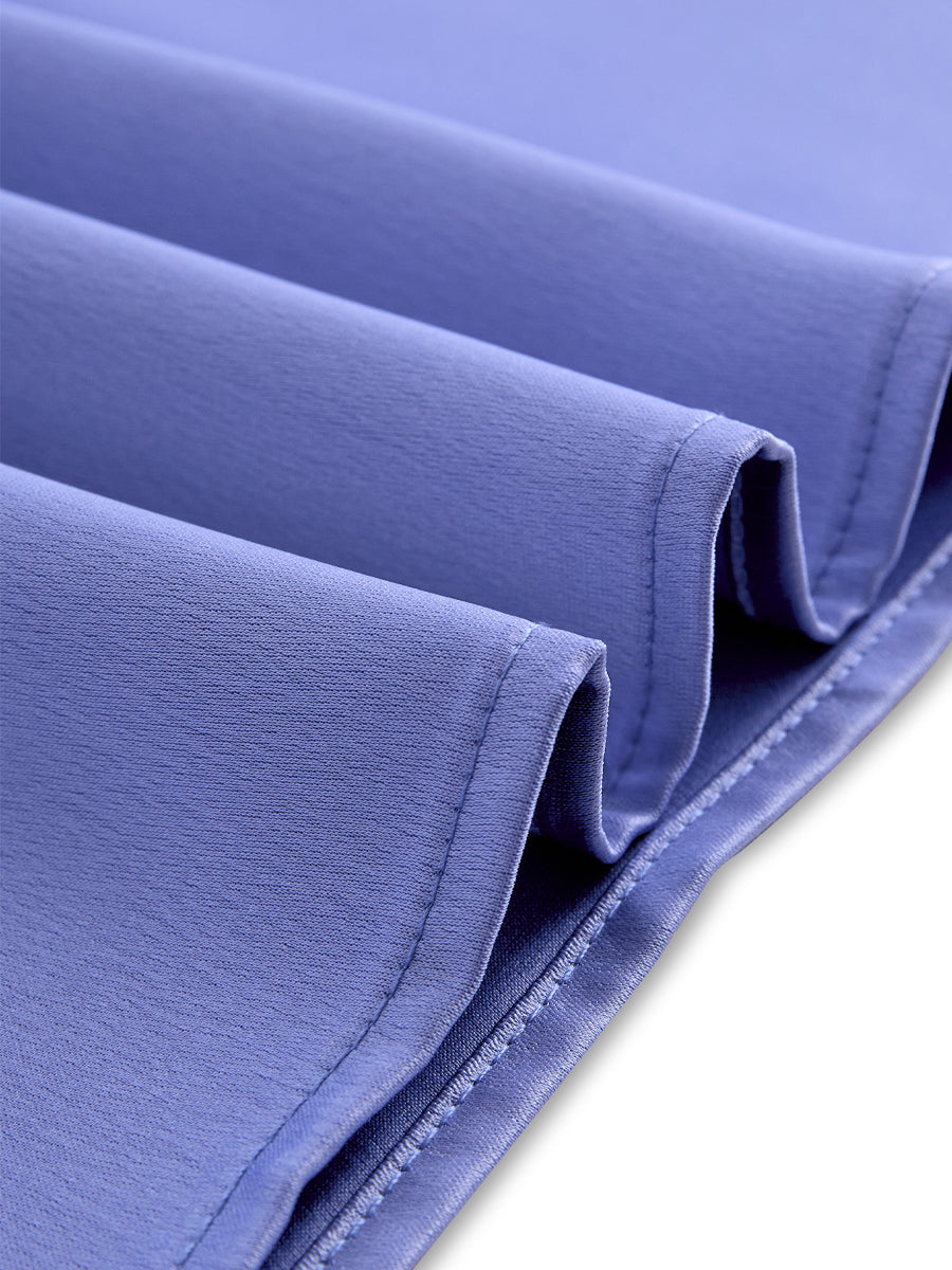 Sophisticated Cross-Neck Gathered Satin Blouse | Elegant Women's Dress