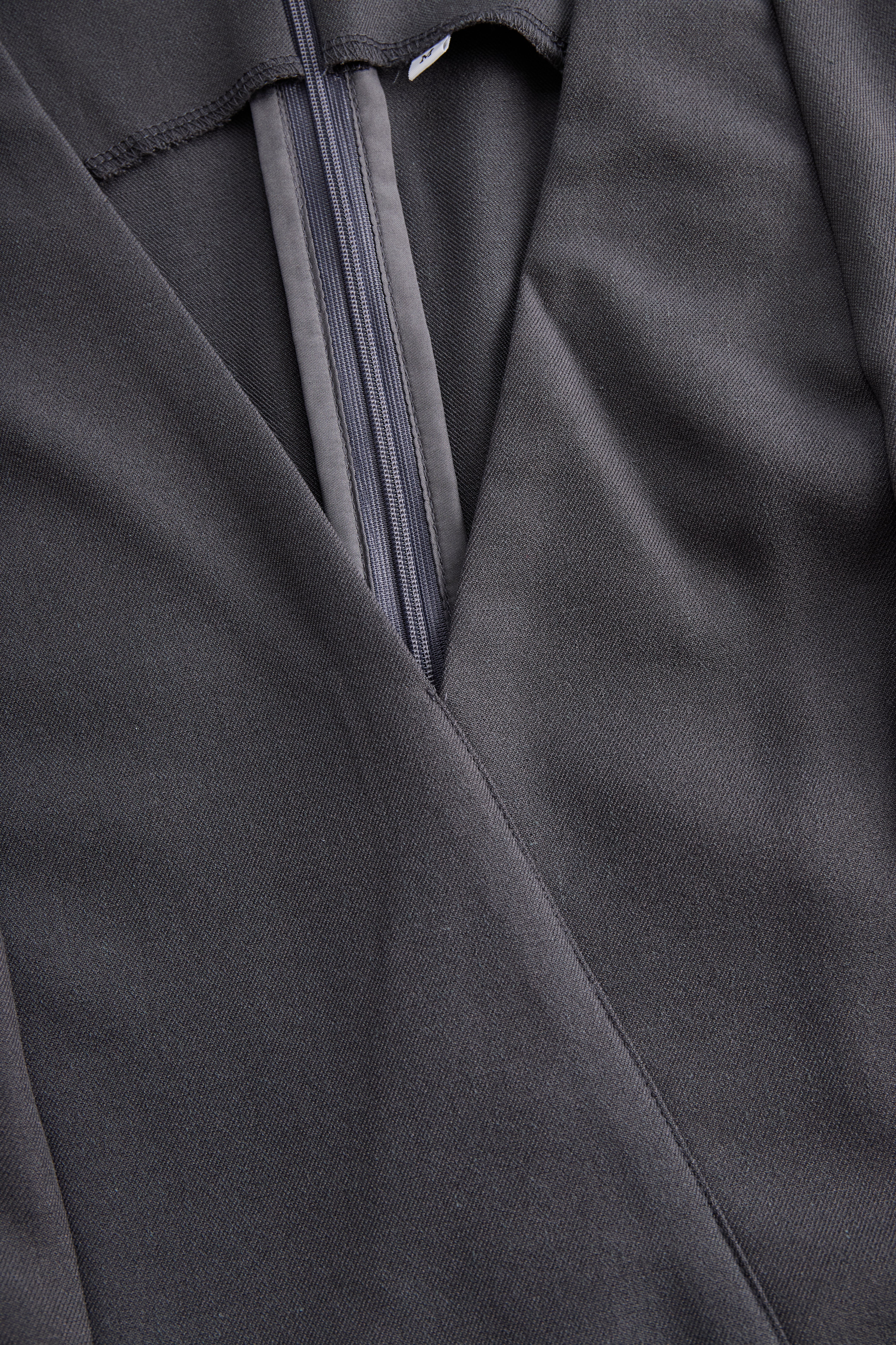 Sophisticated Sleeveless Peplum Jumpsuit In Charcoal Gray | Elegant Women's Dress