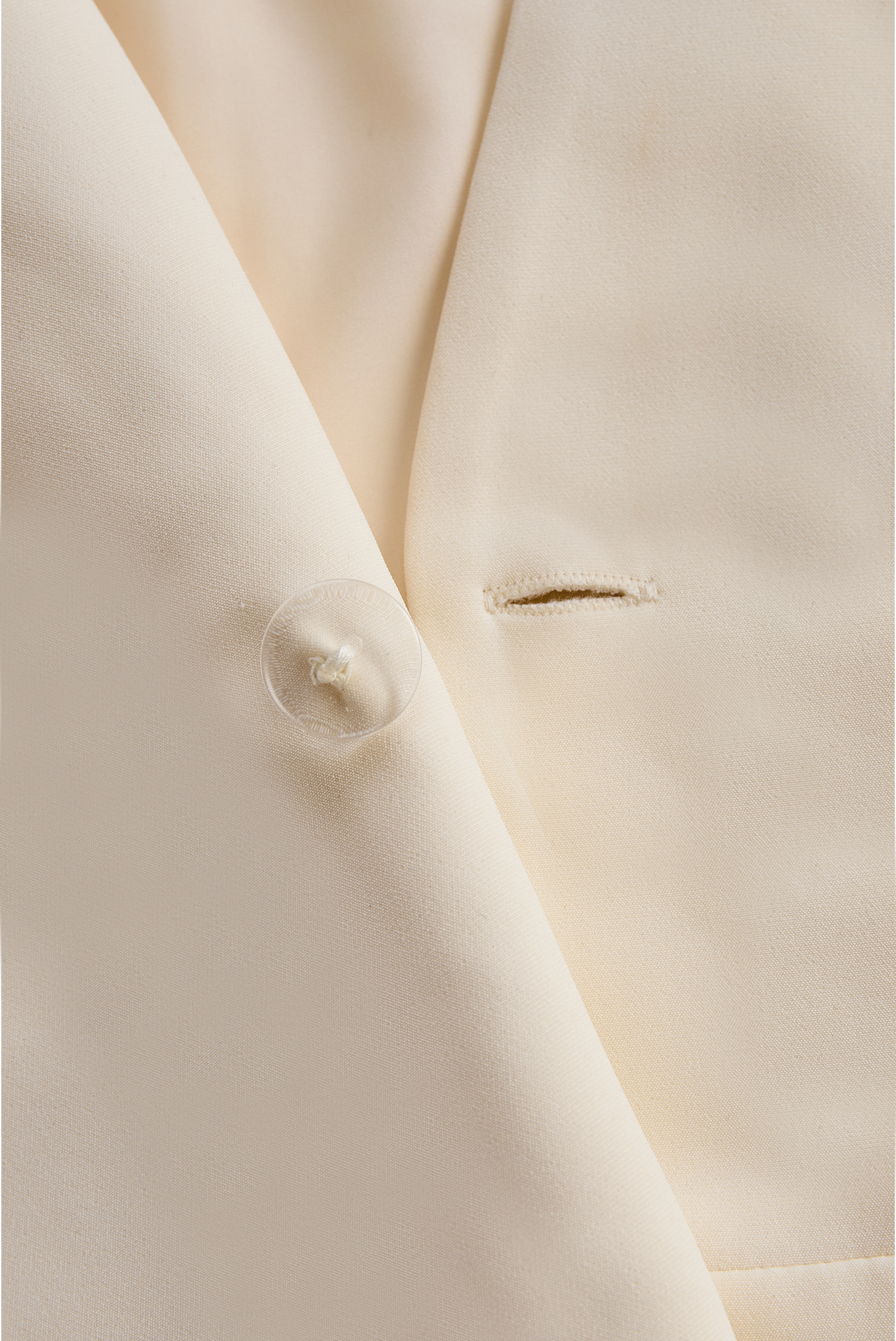 White Sleeveless Blazer Romper With Gold Trim | Elegant Women's Dress