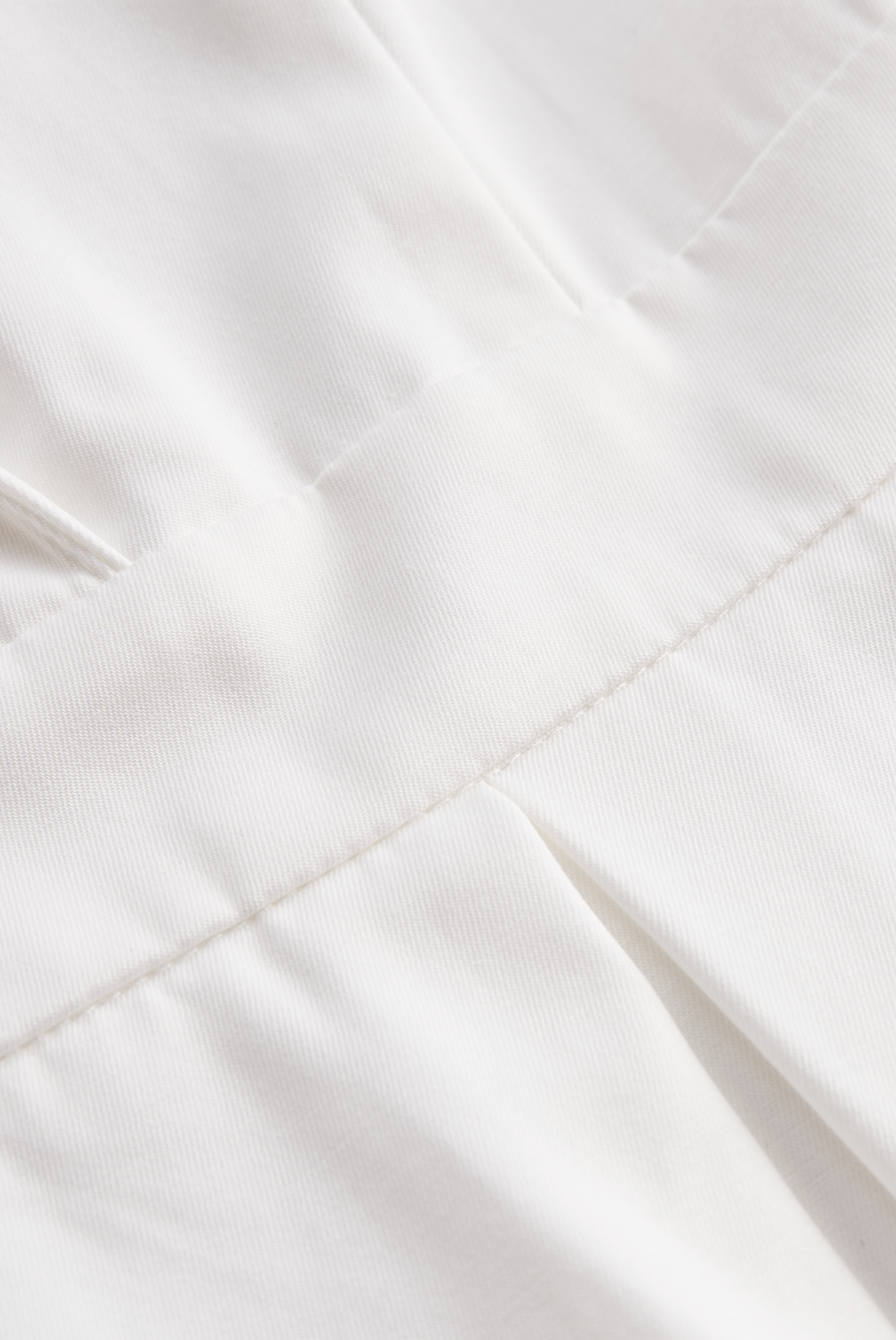 White Pleated Mini Shirt Dress | Elegant Women's Dress