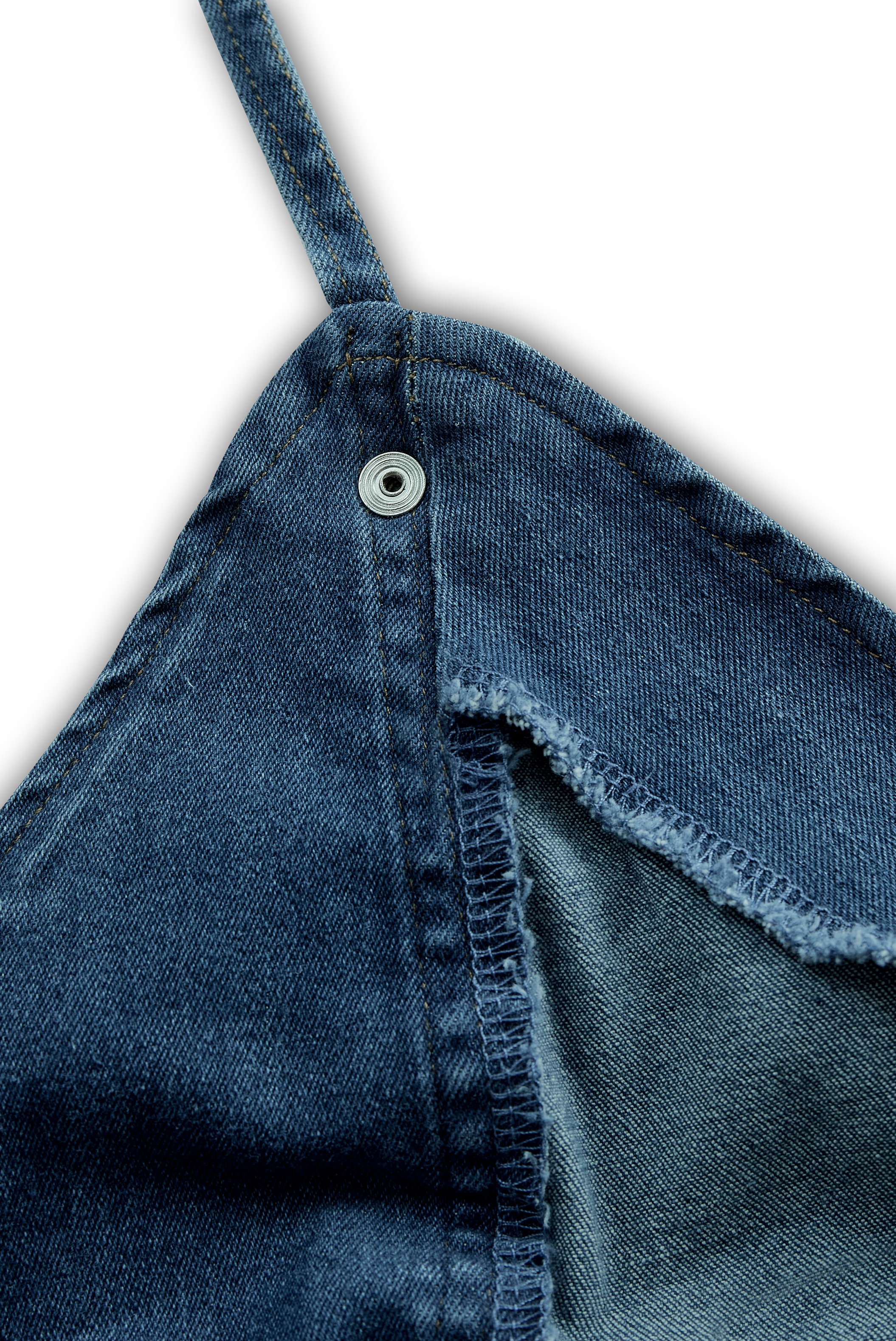 Vibrant Blue Halter Denim Mini Dress | Elegant Women's Dress