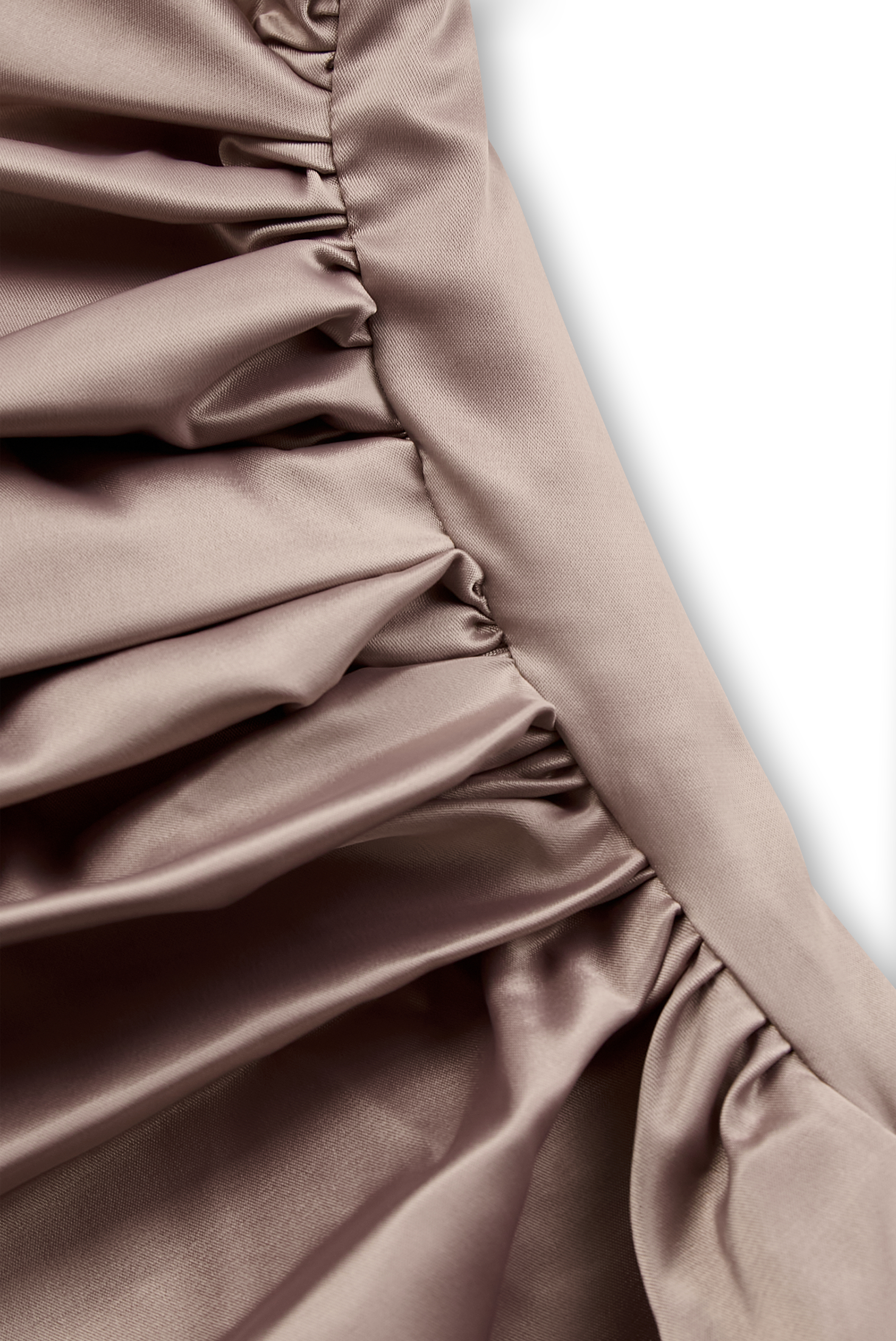 Champagne Satin One-Shoulder Gown | Elegant Women's Dress