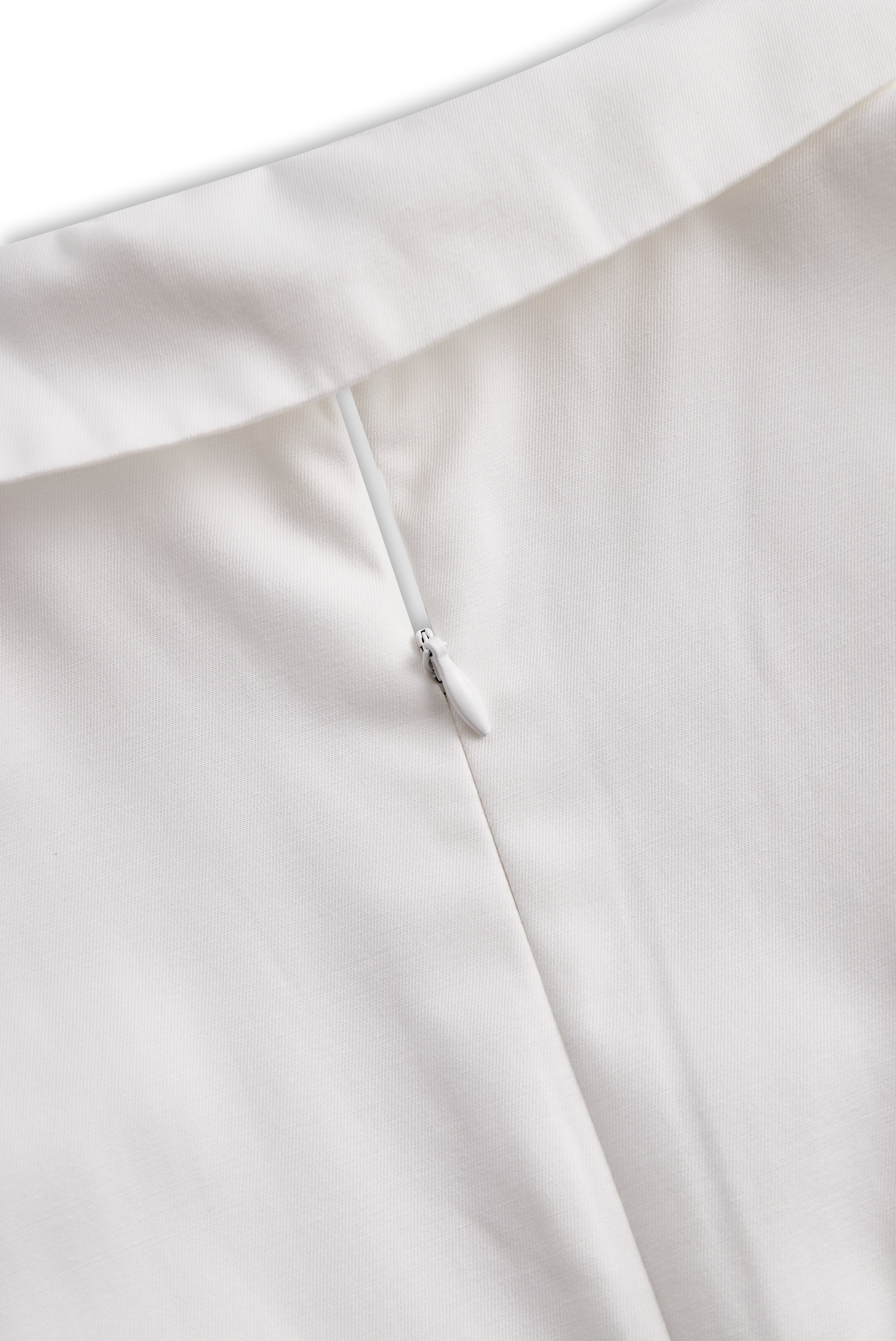 White Pleated Mini Shirt Dress | Elegant Women's Dress