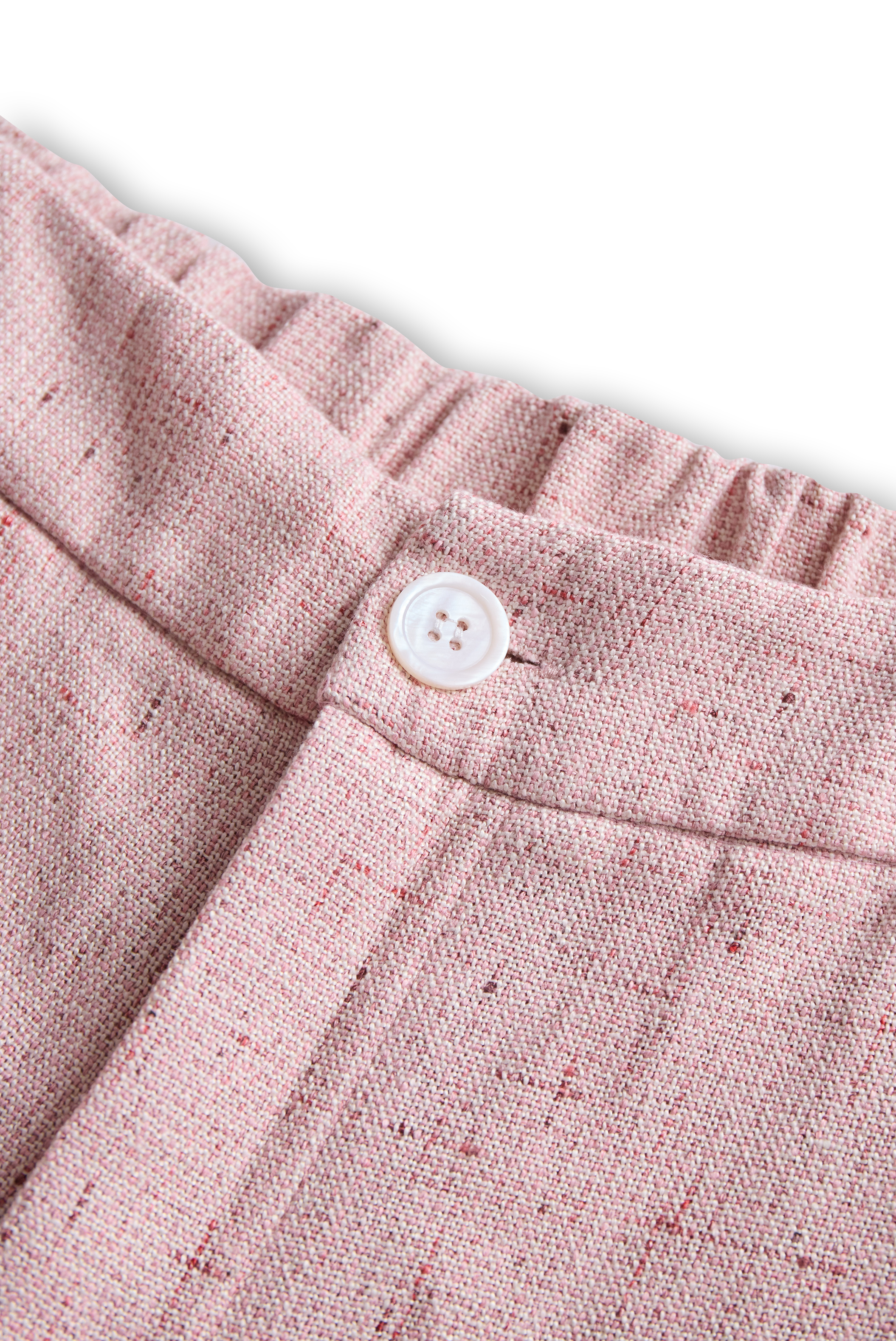 Chic Soft Pink Tweed Suit with Feminine Tailoring and Pearl Accents | Elegant Women's Dress