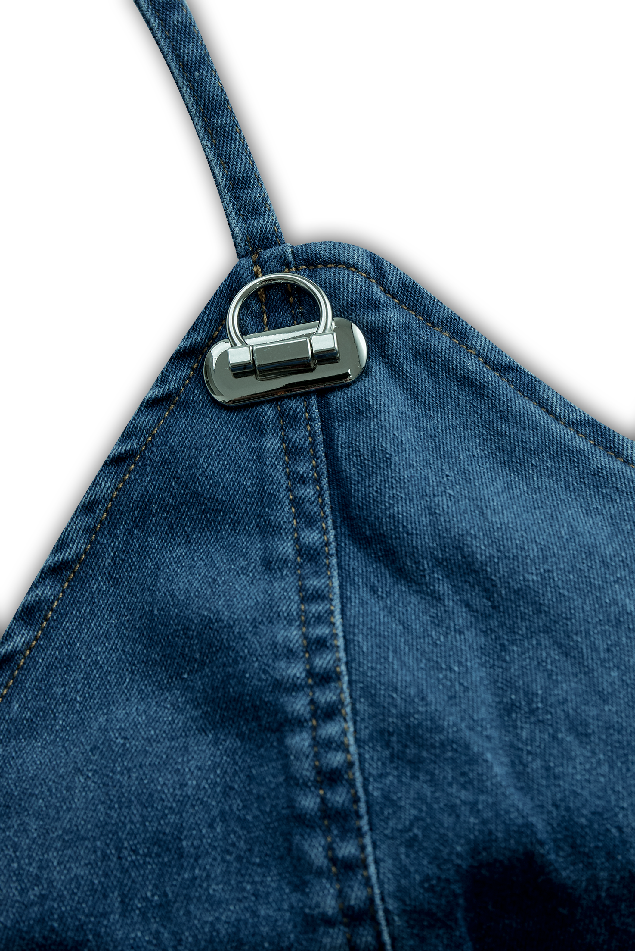 Vibrant Blue Halter Denim Mini Dress | Elegant Women's Dress