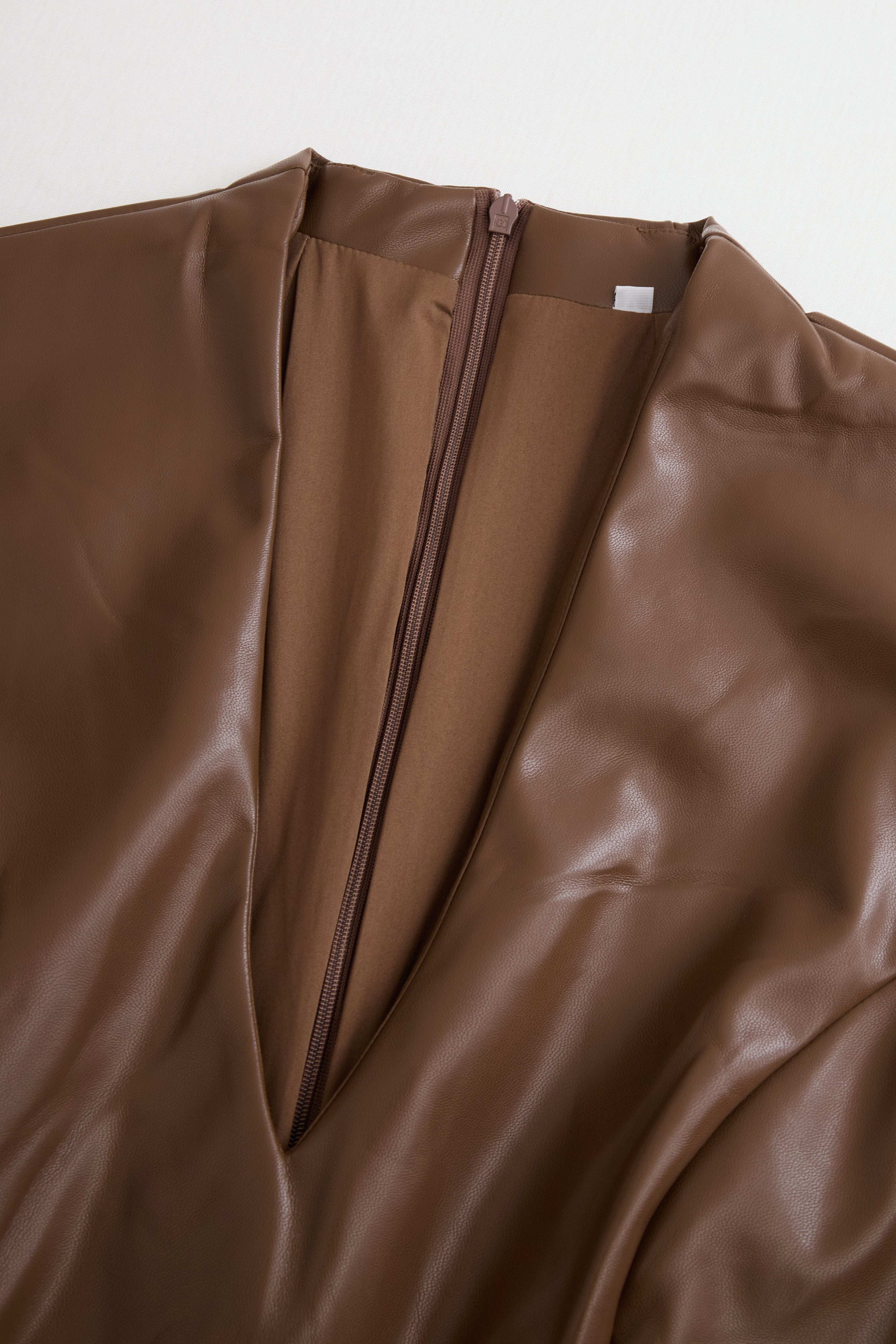 Sophisticated Black Faux Leather Bodycon Dress | Elegant Women's Dress