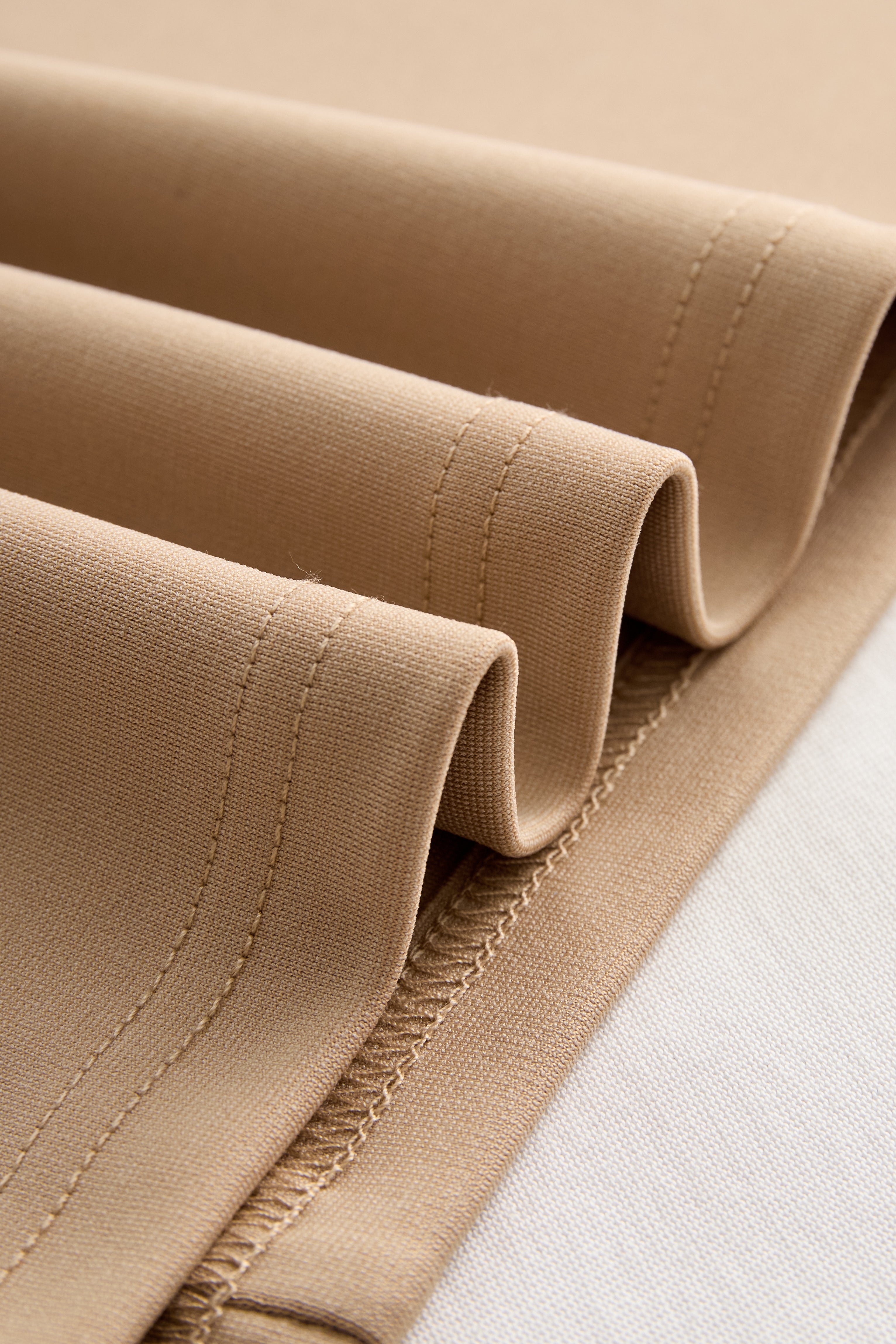 Sophisticated Beige Belted Dress | Elegant Women's Dress