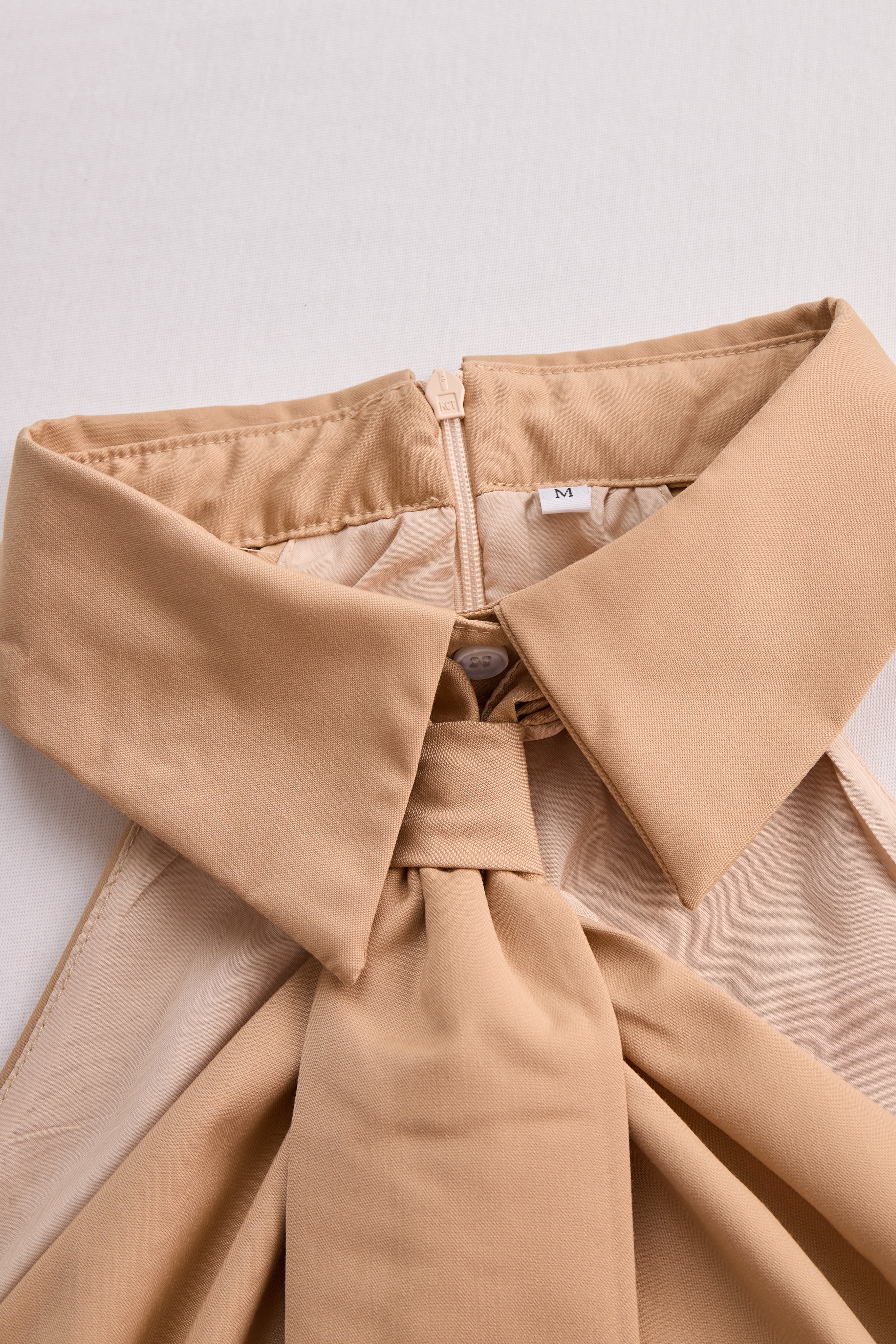 Stylish Sleeveless Halter Blouse with Neck Tie Detail | Elegant Women's Dress