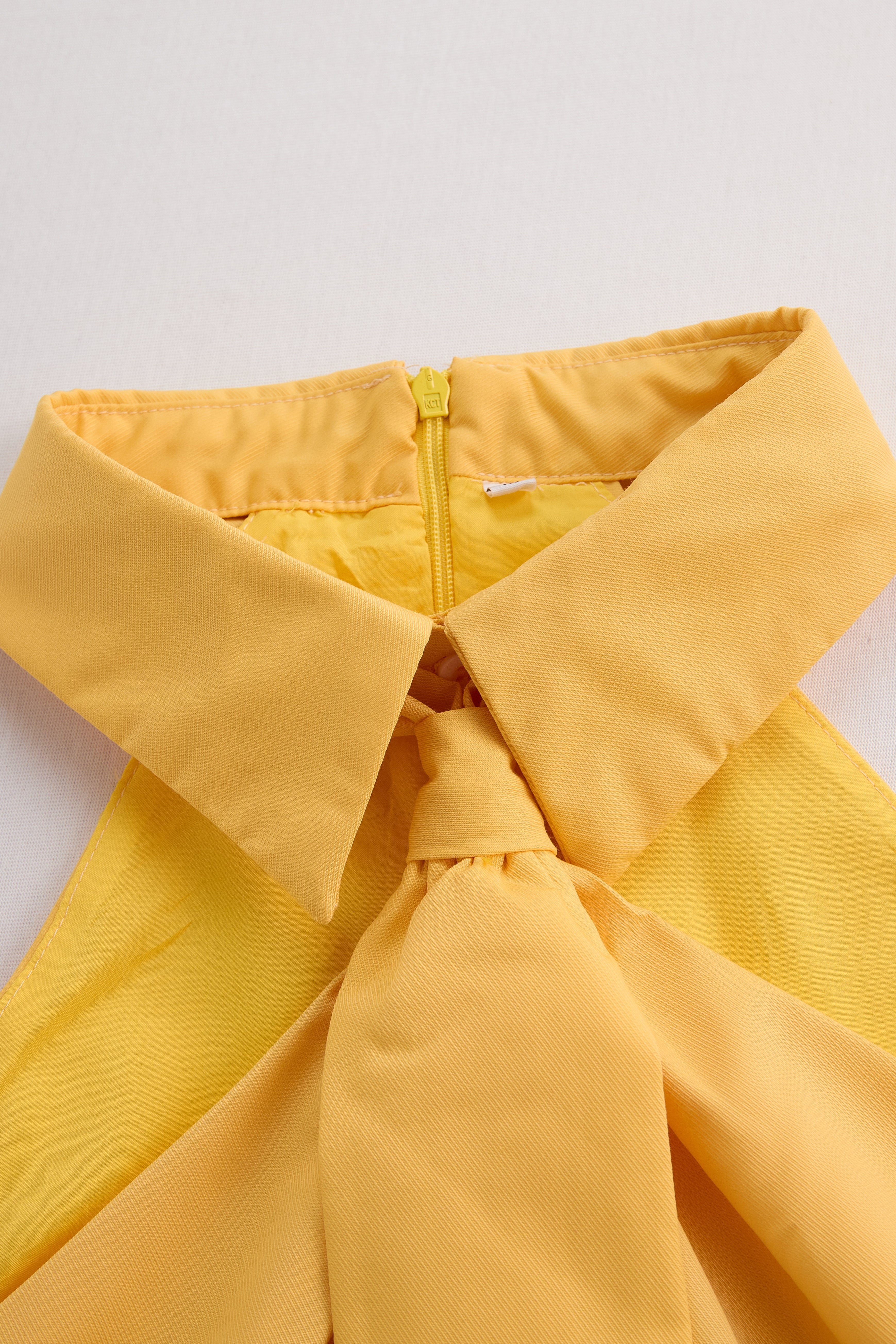 Stylish Sleeveless Halter Blouse with Neck Tie Detail | Elegant Women's Dress