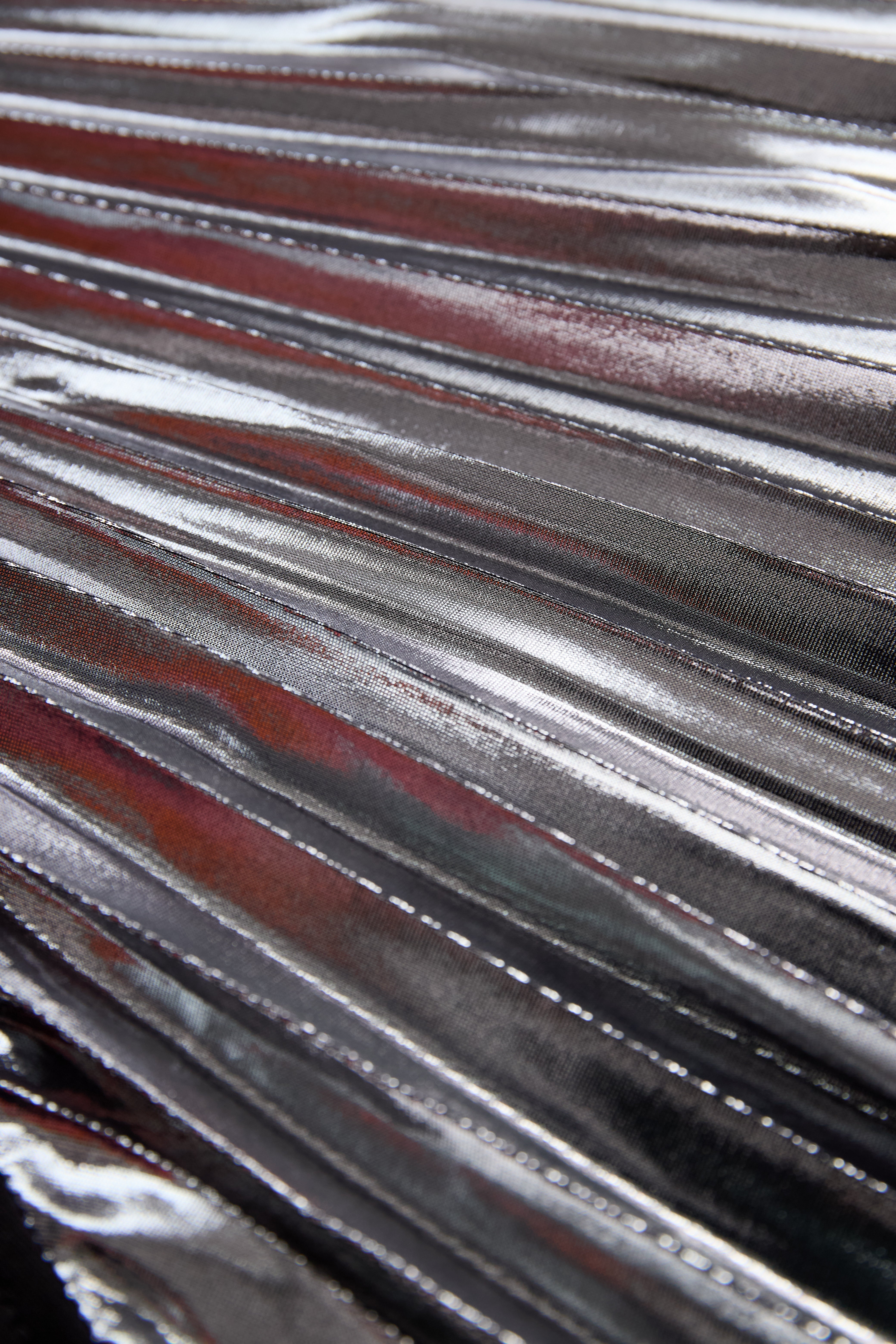 Stylish Plain One-Shoulder Gown with Metallic Pleated | Elegant Women's Dress